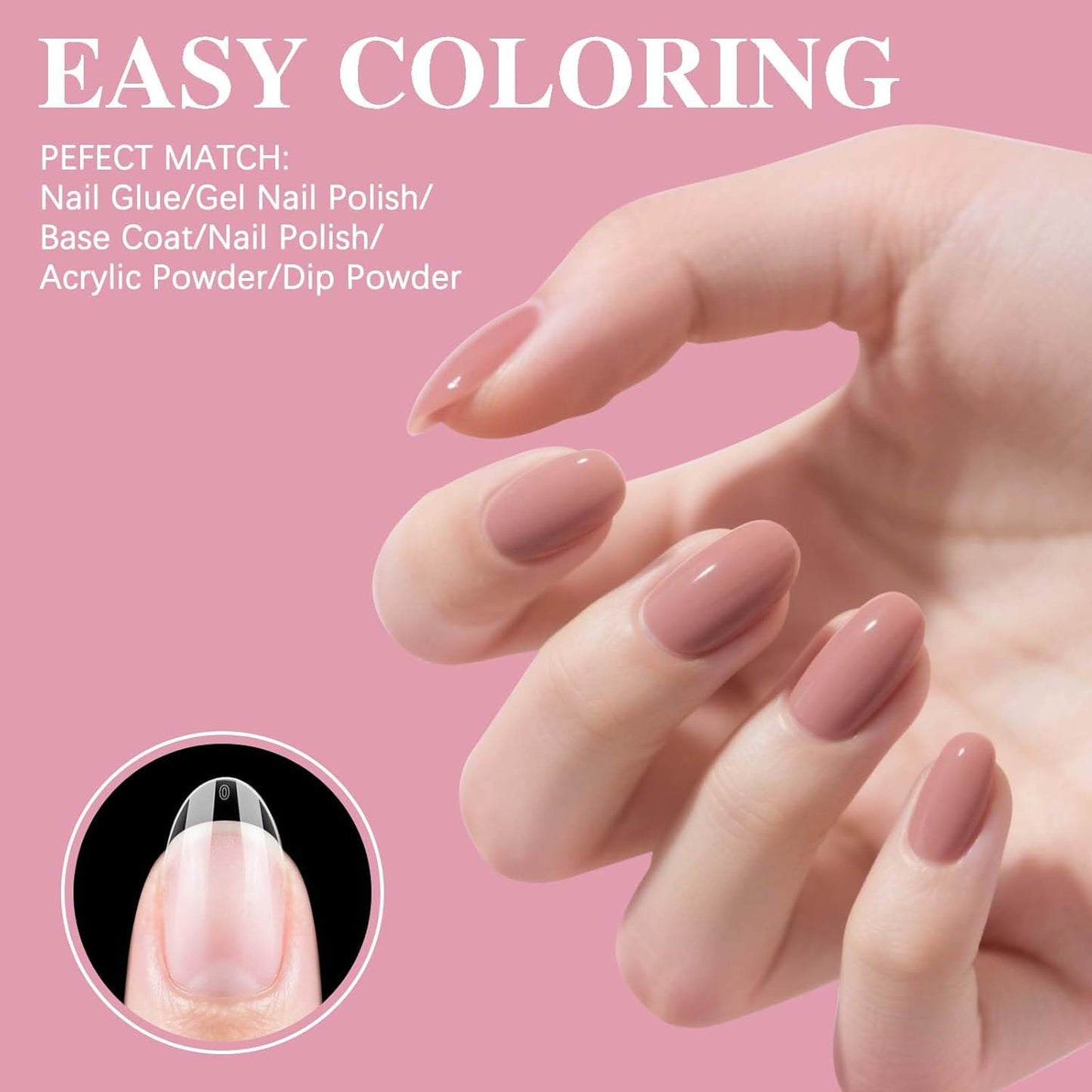 Short Almond Nail Tips, SSWSBYKE 300pcs 15 Sizes Gel Acrylic Nail Tips for Full Cover Pre-Shaped Fake Nails Tips Half Matte Press On Nails for Extension Home DIY Salon