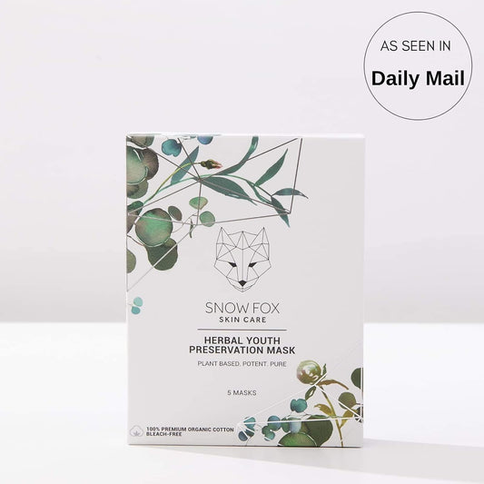Snow Fox Herbal Youth Mask with Elasticity Production and Collagen Boost, 5-Pack