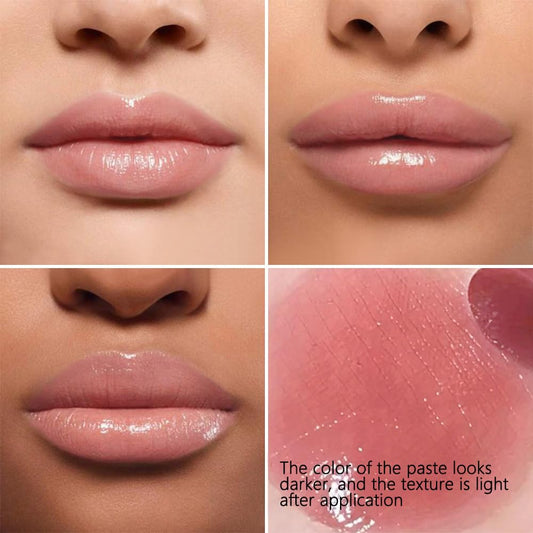 Honey Tinted Lip Balms Lip Stain, Sheer Hydrating Lip Skin Tint, Gloss Balm Moisturizing Lip Color for All Skin Tones, Nourishing Lip Balm with a Hint of Natural Black Cherry Tint (Pink)