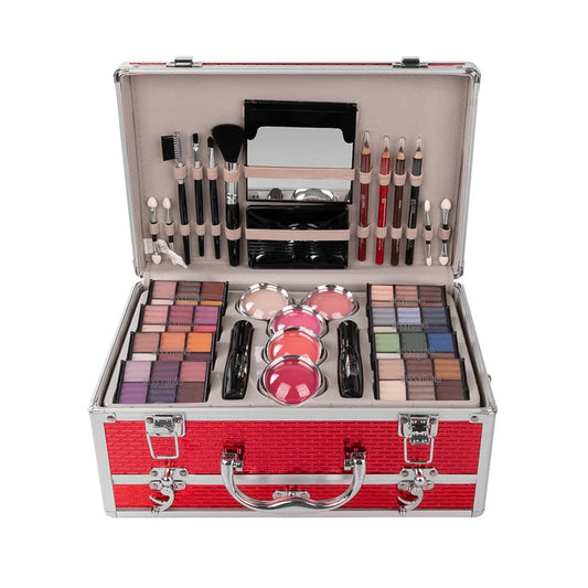 Make-up Box Set Multi-purpose Cosmetic Storage Beauty Case Professional Contain Eyeshadow Concealer Lip gloss Blusher Compact Powder Eyebrow and Makeup Pencil Brush #3