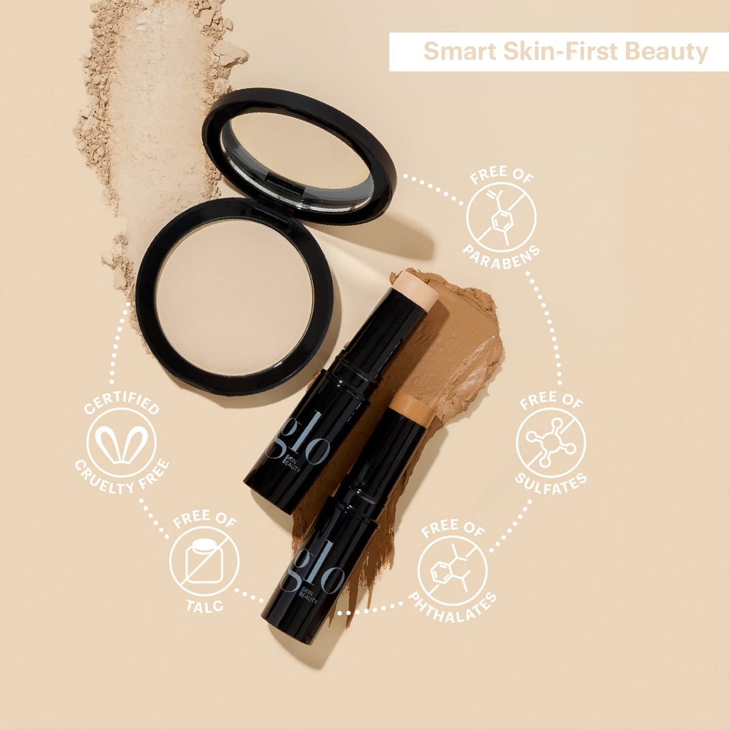 Glo Skin Beauty Cream Blush Stick (Spark) | 3-in-1 Multitasking Long-Wear Cheek, Lips + Lids Stick | Packed with Skincare Benefits
