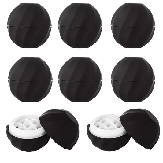 30 PCS Sphere Lip Balm Containers, 0.25 oz Lip Balm Containers Empty, Refillable Screw Cap Empty Lip Balm Tubes for Make Natural Lip Balm Lip Care
