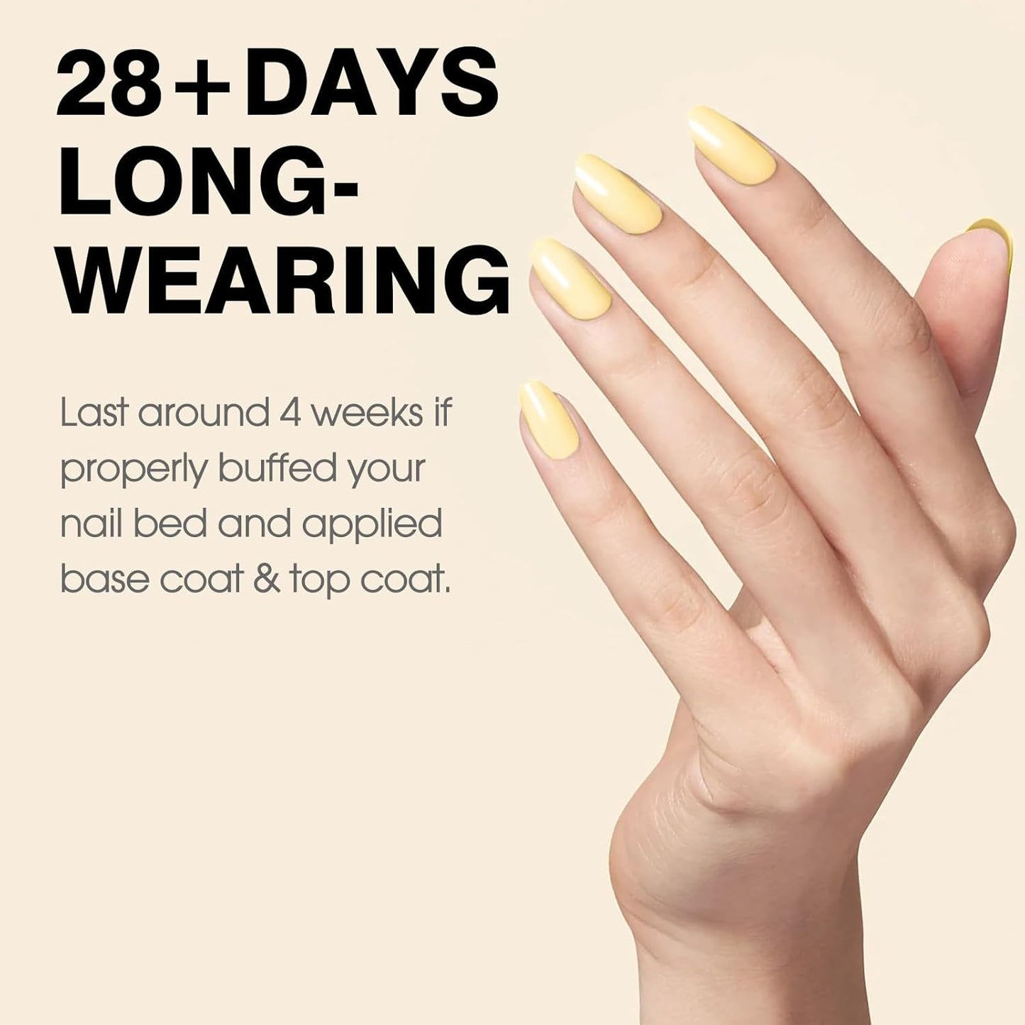 CANNI Pastel Yellow Nail Gel Polish, 1Pcs Butter Yellow High Gloss Soak Off UV Nail Polish Gel French Manicure Salon DIY