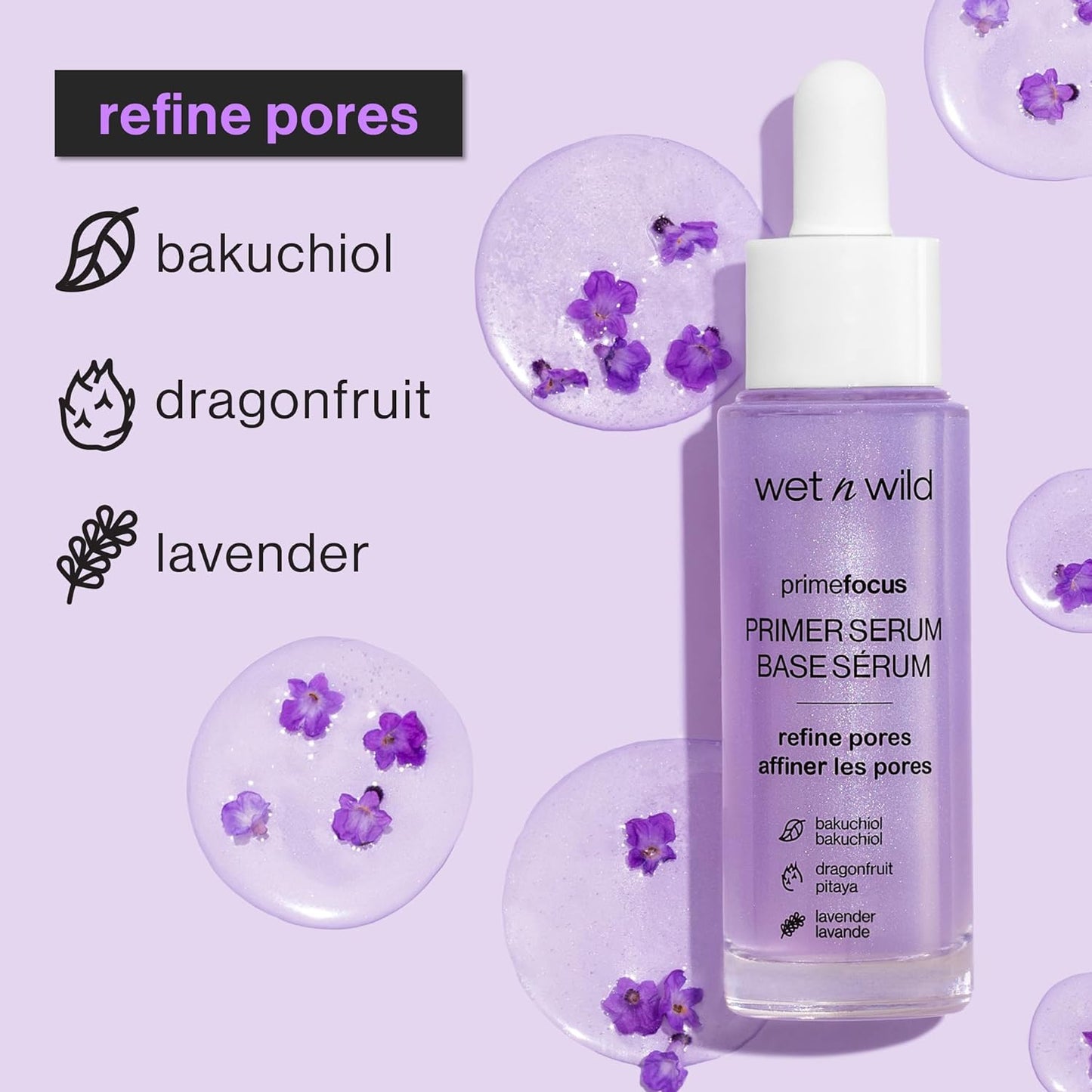 wet n wild Prime Focus Facial Serum Primer Makeup Extending, Hydrating Face Skin Care Product, Reduces Fine Lines And Wrinkles, For Repairing Dry Skin, Retinol Alternative