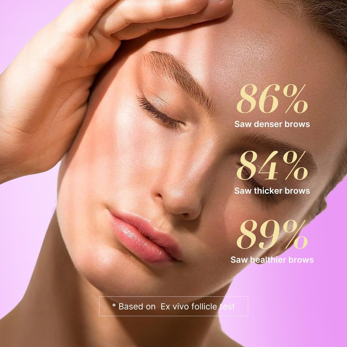 VieBeauti Eyebrow Growth Serum: Eyebrow Serum to Grow Brows with Advanced Formula to Boost Longer Fuller and Thicker Looking Eyebrows 3mL