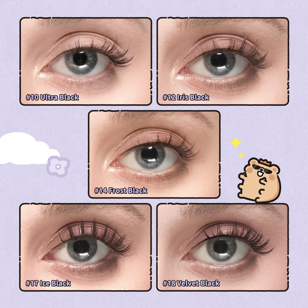 Soft Magnetic Eyelashes Kit with Applicator, No.18 Velvet Black BearisBug, Reusable Glue-free Wispy Magnetic Lashes, Cruelty-free False Lashes, Waterproof, Lightweight, Suit for Heavy Makeup