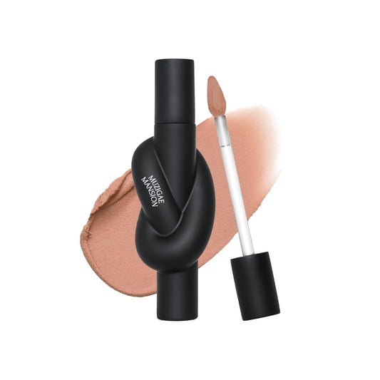 Tie Up Cover Tint - Waterproof & Long Lasting Lip Stain for Women - Korean Base Nude Tint Stick - Kbeauty Matte Gloss - Mood Color Changing (01 NUDY STEP, 0.2 Fl oz)