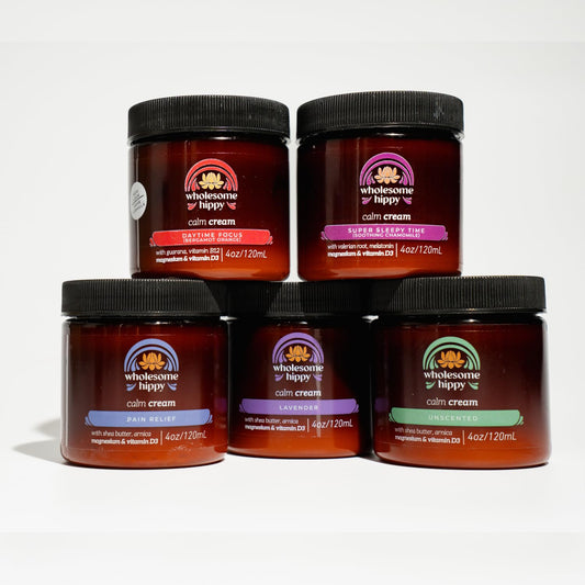 Magnesium Calm Cream – All Natural Body Butter with Magnesium, Vitamin D3, Arnica & Turmeric – Soothing Moisturizer for Skin Wellness & Relaxation – 4oz