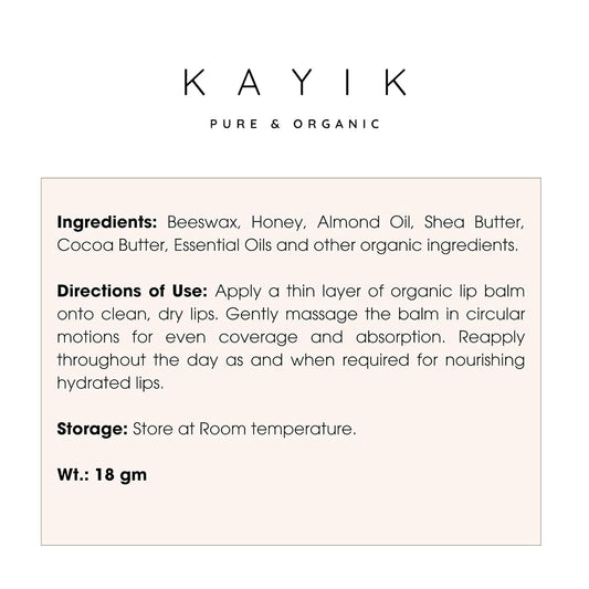 Orange Honey - Organic Lip Balm