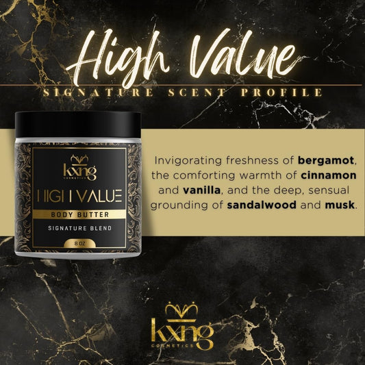 KXNG Cosmetics, Body Butter, Organic Skin Care for Men and Women, Body Moisturizer Lotions and Creams, Raw Shea Butter, Cocoa Butter, Mango, Coconut Oil, Hand, Foot, All Skin Types (High Value XL)