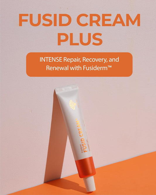 Fusid Cream Plus (1.58oz) - Moisturizer Face Cream for Daily Hydration, Even Skin Tone. Korean Moisturizer for Face with Fusiderm, Peptides, Vitamin C.