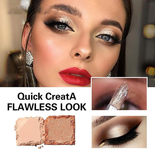 12 Colors Nude Eyeshadow Palette Travel Size Makeup, Matte Shimmer Eye Makeup, Naturing-Looking, High Pigmented Blush Eyebrow Kits, Big Artist Neutral Makeup Palette for Face Cosmetics (01)