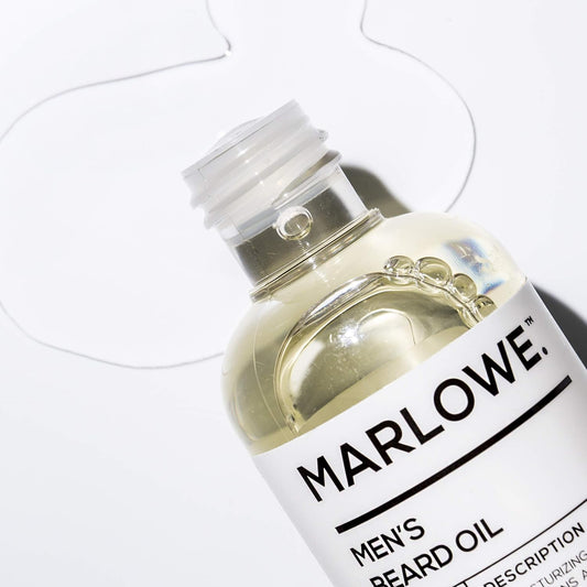 MARLOWE. No. 143 Beard Oil 3 oz, Conditioning Oil for Men, Softer & Fuller Beard Care, 100% Natural Softener with Sunflower & Safflower Oils, Conditions & Nourishes, Fragrance Free