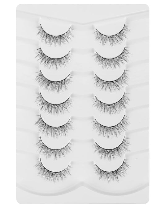 Natural Lashes Natural Eyelashes Short Eyelashes Natural Look False Eyelashes Wispy Eye Lashes Small Lashes Fake Lashes K33