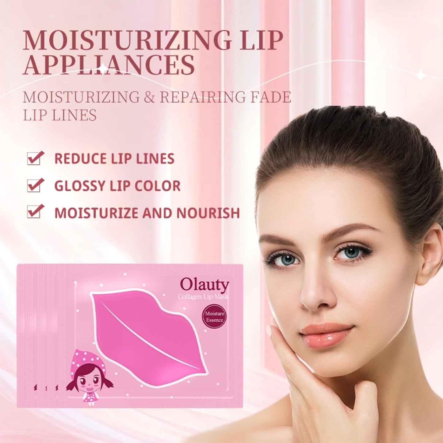 30 Pairs Lip Masks & 24K Gold Eye Masks, Crystal Collagen Eye Patches for Puffy Eyes, Gold Under Eye Mask for Puffy Eyes and Dark Circles, Treatments Under Eye Bags, Reducing Fine Lines and Wrinkles
