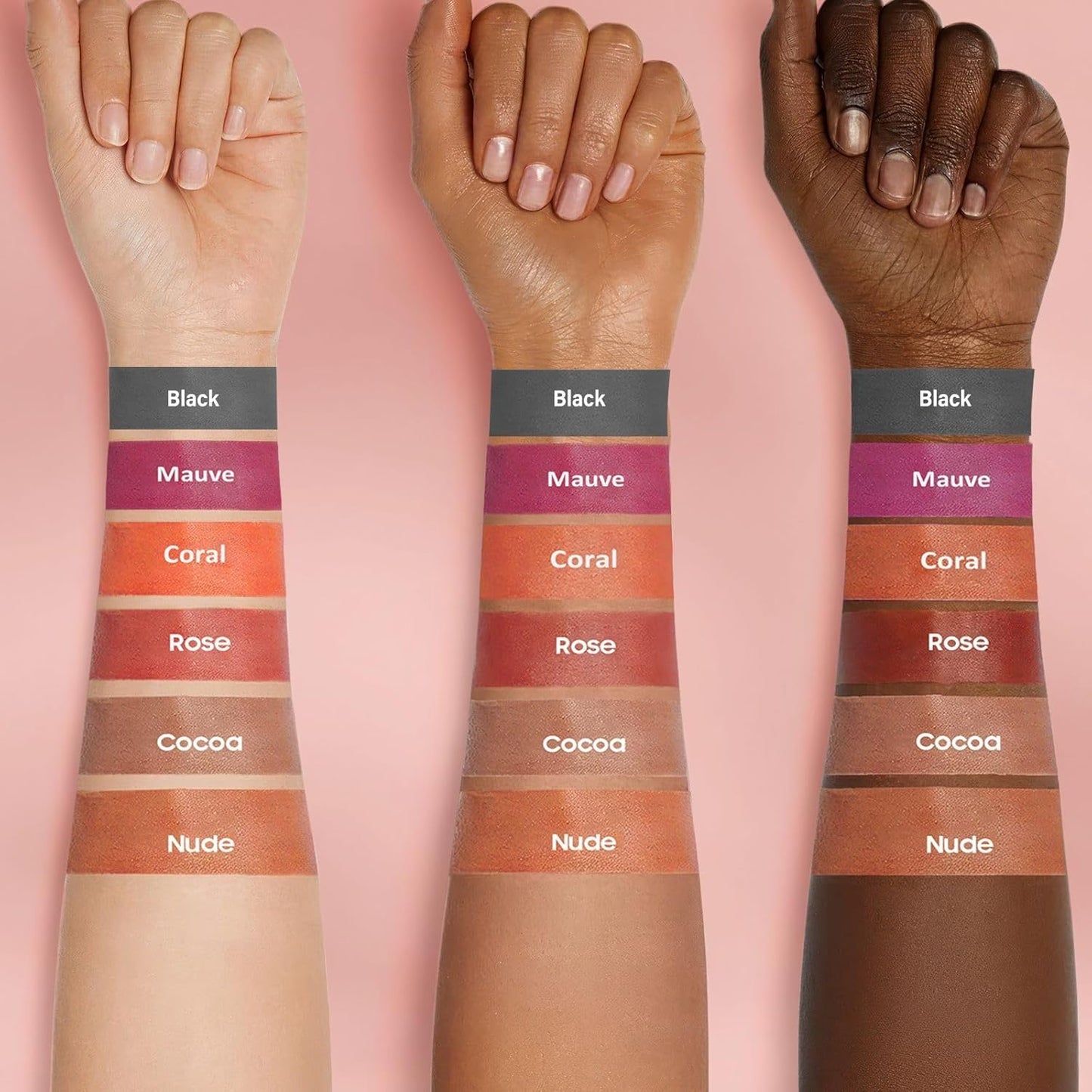 OETUIOW Lip Stain Peel Off, Lip Liner Moisturizing Long-Lasting & Waterproof, Transfer Proof & Plumping, Non-Stick Cup, Black Color