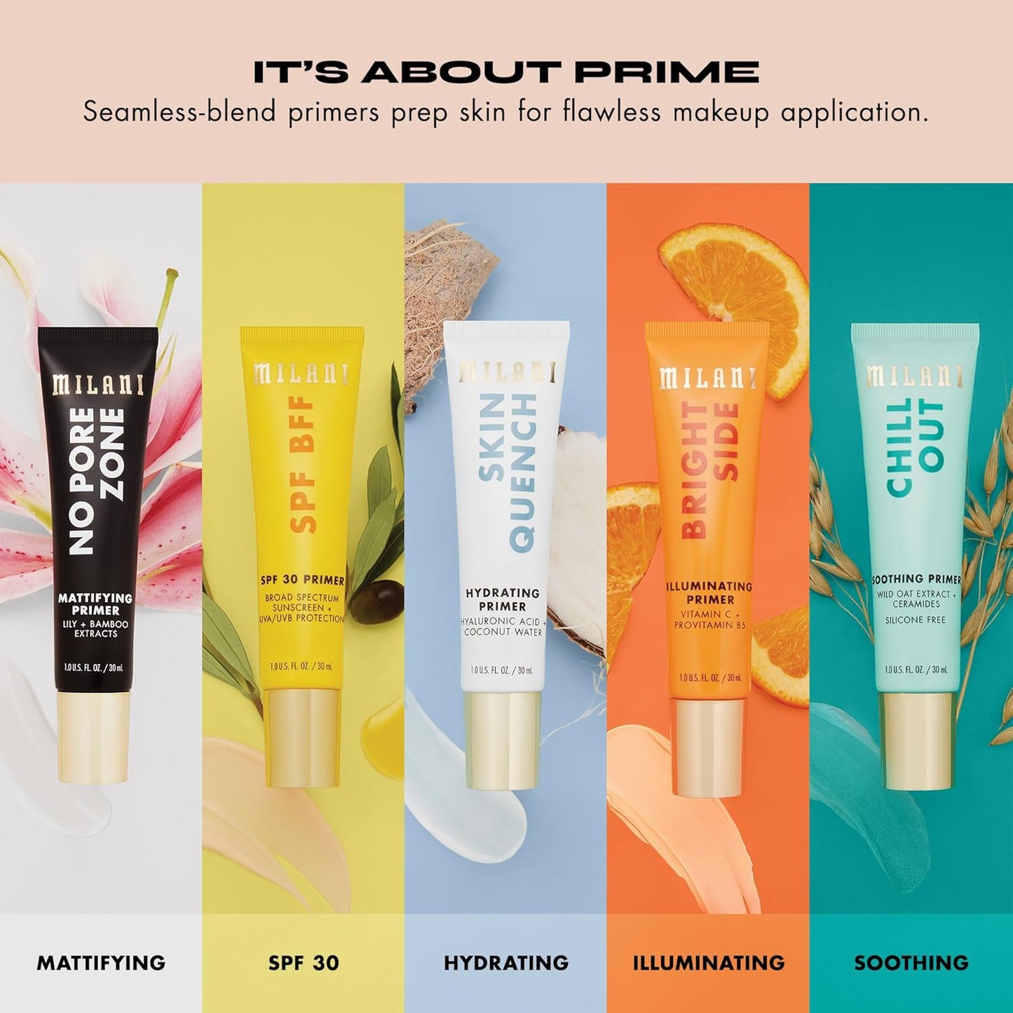 Milani Face Primer for Makeup (SPF Protection, 1.0 Fl. Oz)