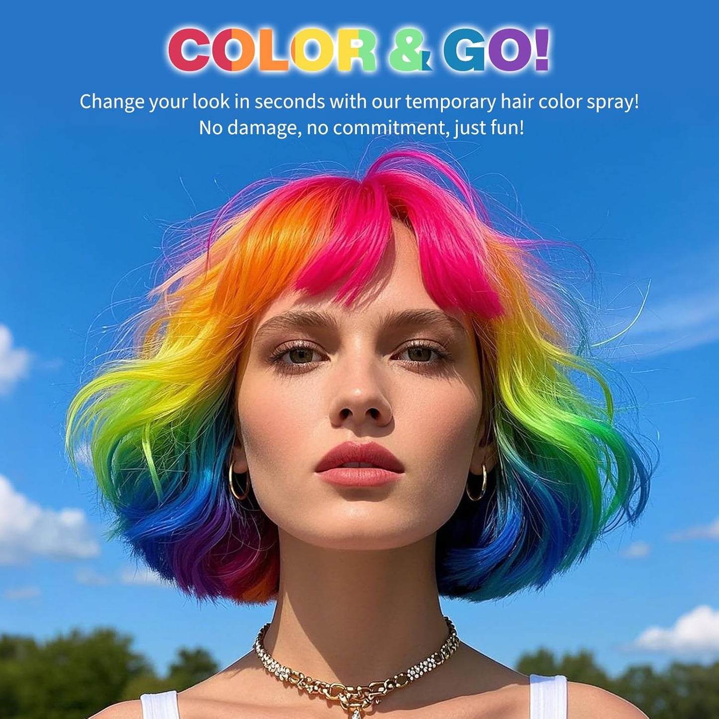 Gray Hair Spray,Hair Color Spray Dye,Grey Temporary Hair Color Spray for Kids Women Men,Sliver Gray Hair Color Spray Pomades,Washable Color Hair Spray for Party,Halloween,Cosplay(Gray)