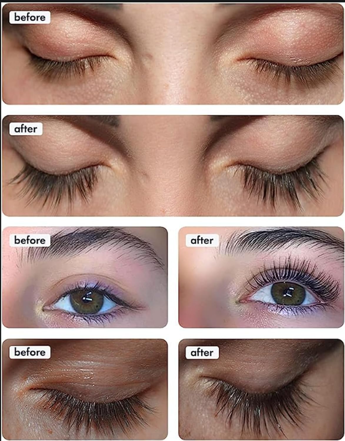Eyelash Growth Serum - Innovative Formula for Longer, Thicker, Fuller Brows & Lashes - Natural, Cruelty-Free & Hypoallergenic - 0.10 fl.oz.