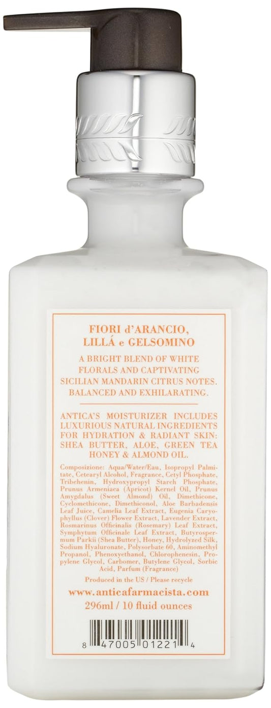 Antica Farmacista Body Moisturizer - Moisturizing Scented Lotion - Premium Body Moisturizer - Luxury Gift for Women & Men - Hand & Skin Hydration - Orange Blossom, Lilac and Jasmine, 10 Fl Oz