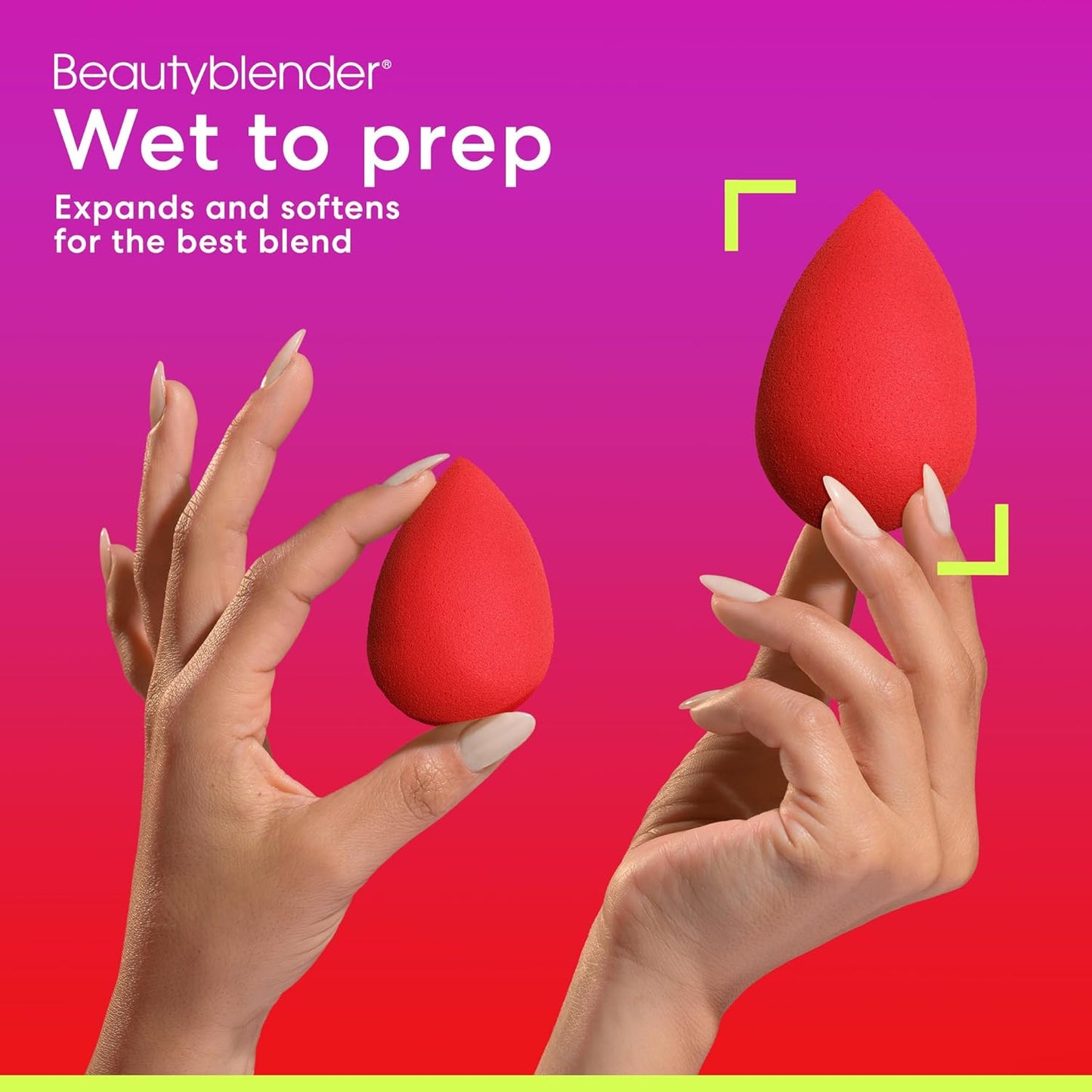 Beautyblender® | Ruby Beauty Blender Makeup Sponge, Super-Soft Foam Easily Blends Foundations, Powders & Creams, Made in USA, Reusable, Washable, Streak Free Application, Vegan, Cruelty Free