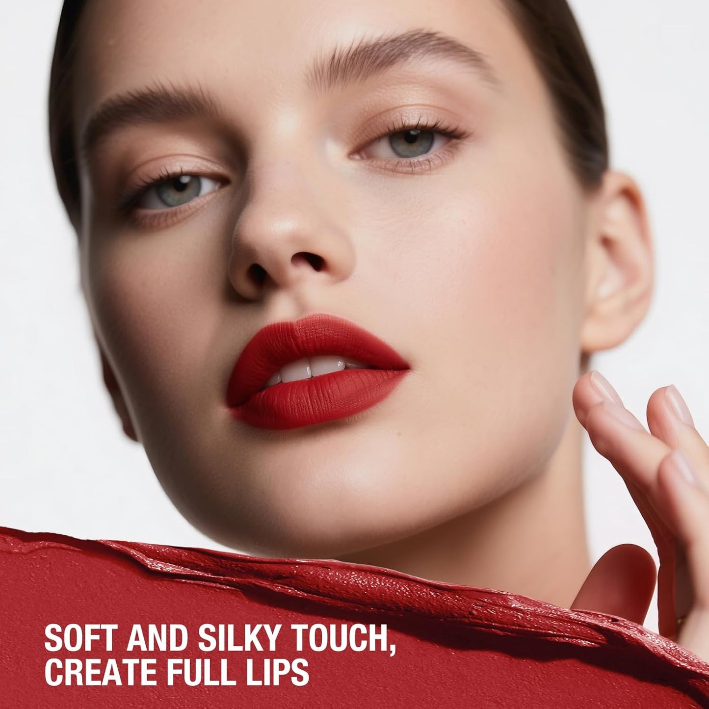 Jolilab 4Pcs Lip Set: 2 Colors Lip Liner+2 Colors Lipstick, Matte/Creamy,Smooth Creamy Texture,Long-Lasting,Bold/Nude Shades for Daily/Party, Vegan, Gift for Makeup Lovers.(#03+04)