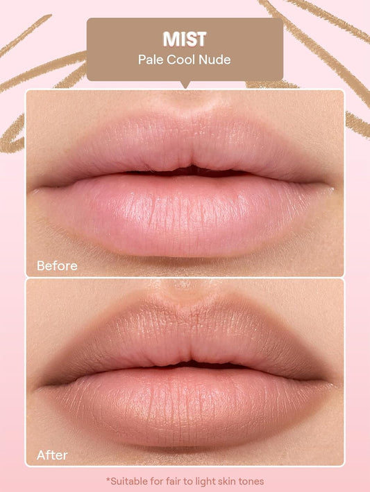 SHEGLAM Cloudline Blur Lip Liner Long Lasting,Vegan & Cruelty-Free Lip Stain-Mist