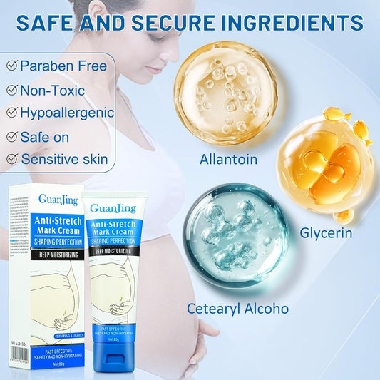 Stretch Mark Cream Stretch Mark Oil for Pregnancy, Stretch Mark Removal Belly Butter for Pregnant Women To Prevent And Repair Maternity Stretch Marks Scar Cream 2.82 Oz Skincare Body Oil 4.2 Fl.oz