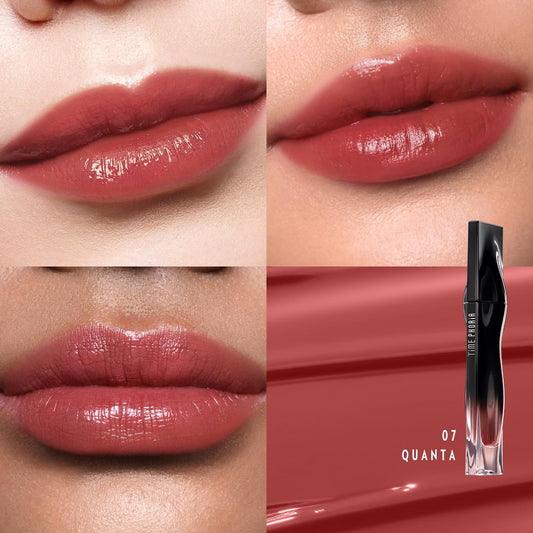 STELLAR DUST LIP STAIN-Long Lasting, Waterproof and Transferproof Lip Tint, Glossy Finish Lip Gloss, Lightweight Lipstick, High Coverage, Vivid Color (07)
