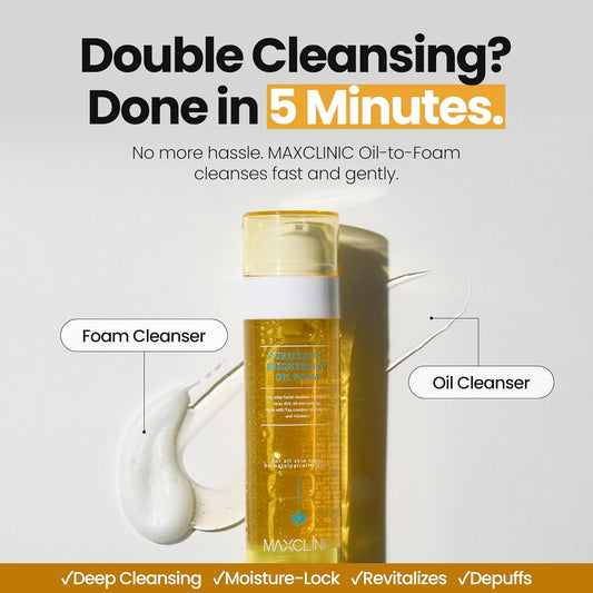 [K-Beauty] PuriteaToc Oil to Foam - All-in-One Korean Face Wash OilBased Foaming Facial Cleanser - Deeply Hydrating & Moisturizing Makeup Deep Cleansing Oil for Dull Skin (3.88 fl oz)