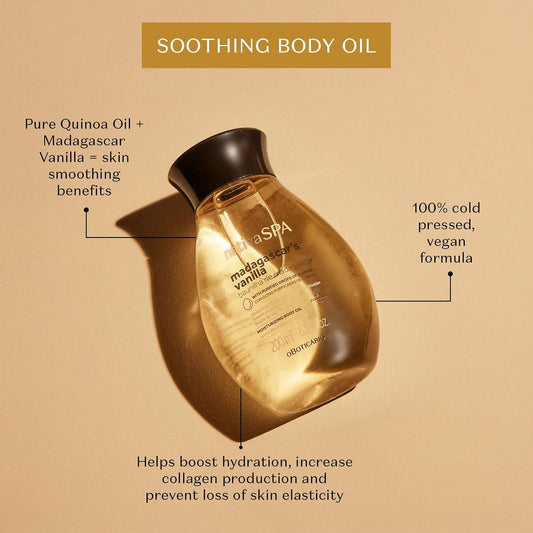 Nativa SPA by O Boticário, Madagascar Vanilla Body Oil, Soothing & Moisturizing, 6.8 Ounce