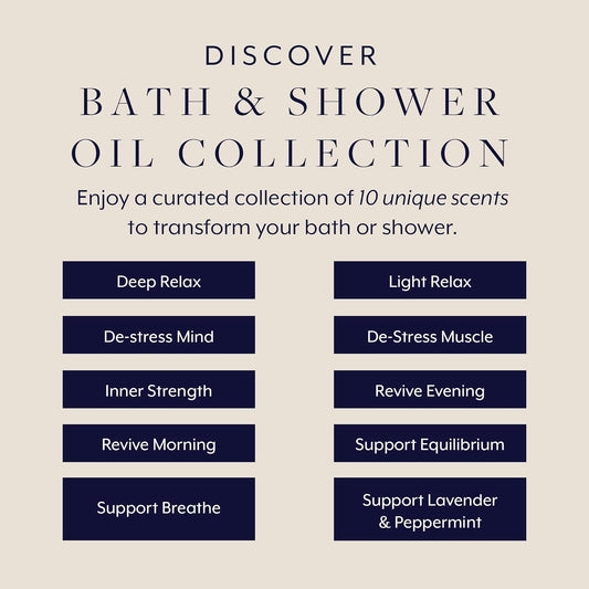 Aromatherapy Associates Essential Oil Blends – Luxury Shower and Body Oils for Dry Skin, Daily Aromatherapy Care for Men & Women, 10-Pack (0.10 fl oz Each) in Decorative Gift Box