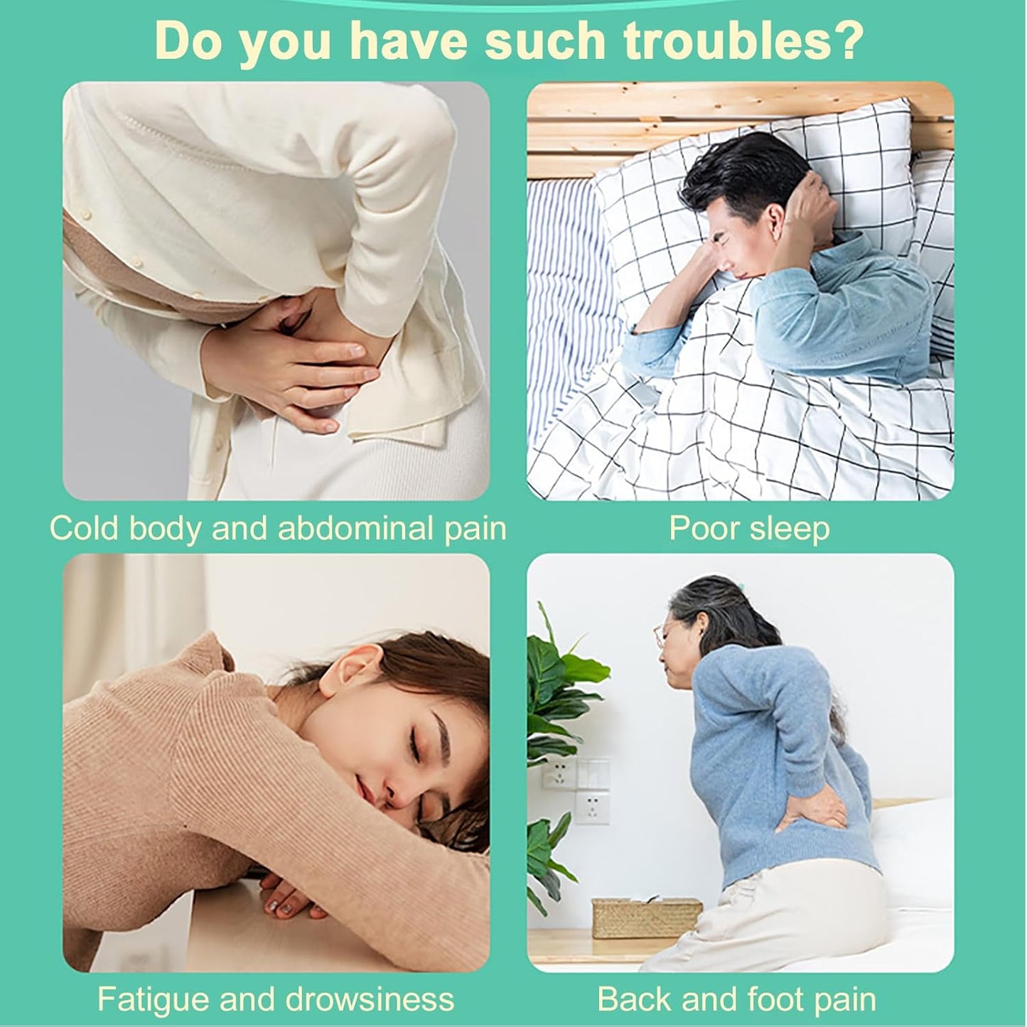 30 Bags Herbal Foot Soak,Foot Bath Herb,Foot Spa Bath Soak Foot Detox Soak to Remove Toxins,Relieve Fatigue & Dispel Cold and Remove Dampness 艾草排湿排寒泡脚包 900g(30 bags*30g) (Green B, 30.5x40.5CM)