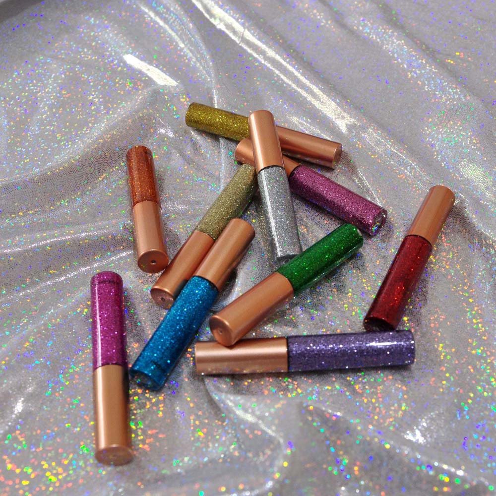 10 Colors Liquid Glitter Eyeliner Metallic Shimmer Glitter Eyeshadow Pigment Eyebrown Shimmer Waterproof Face Lips Art for Party Festival Makeup