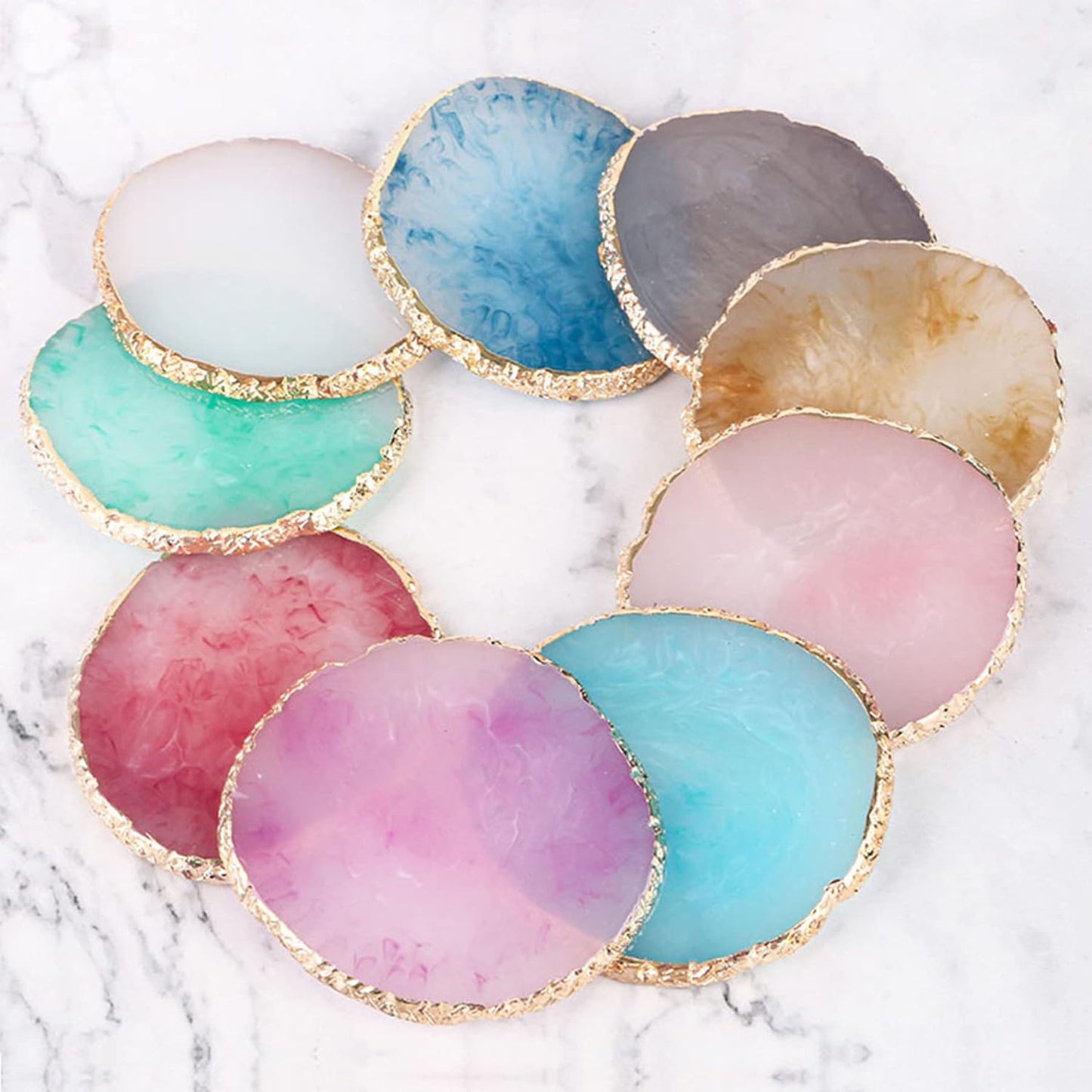 1 Piece Nail Art Palette Nail Polish Palette Mixing Palette Makeup Plate Nail Plates for Nail Art Nail Tip Holder Nail Art Display (1 Brown)