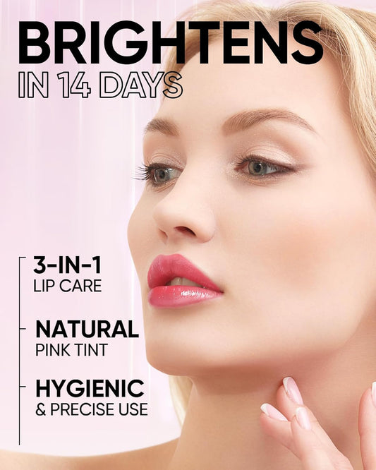 Hydrating Brightening Lip Serum, Nourishing Hydration Tinted Lip Stain, Plumping Lip Gloss with Polypeptide Squalane (02 Coral Rose)