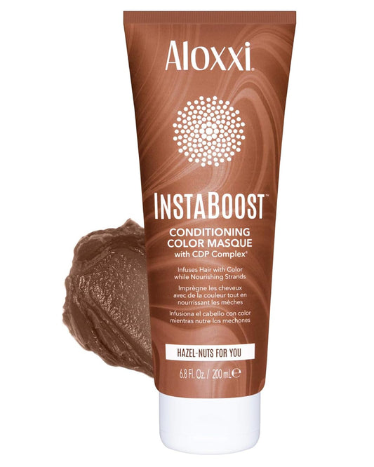 ALOXXI InstaBoost Conditioning Color Mask in Hazel-nuts For You, Deposits Hazel Color and Deeply Conditions Hair, 6.8 Fl Oz