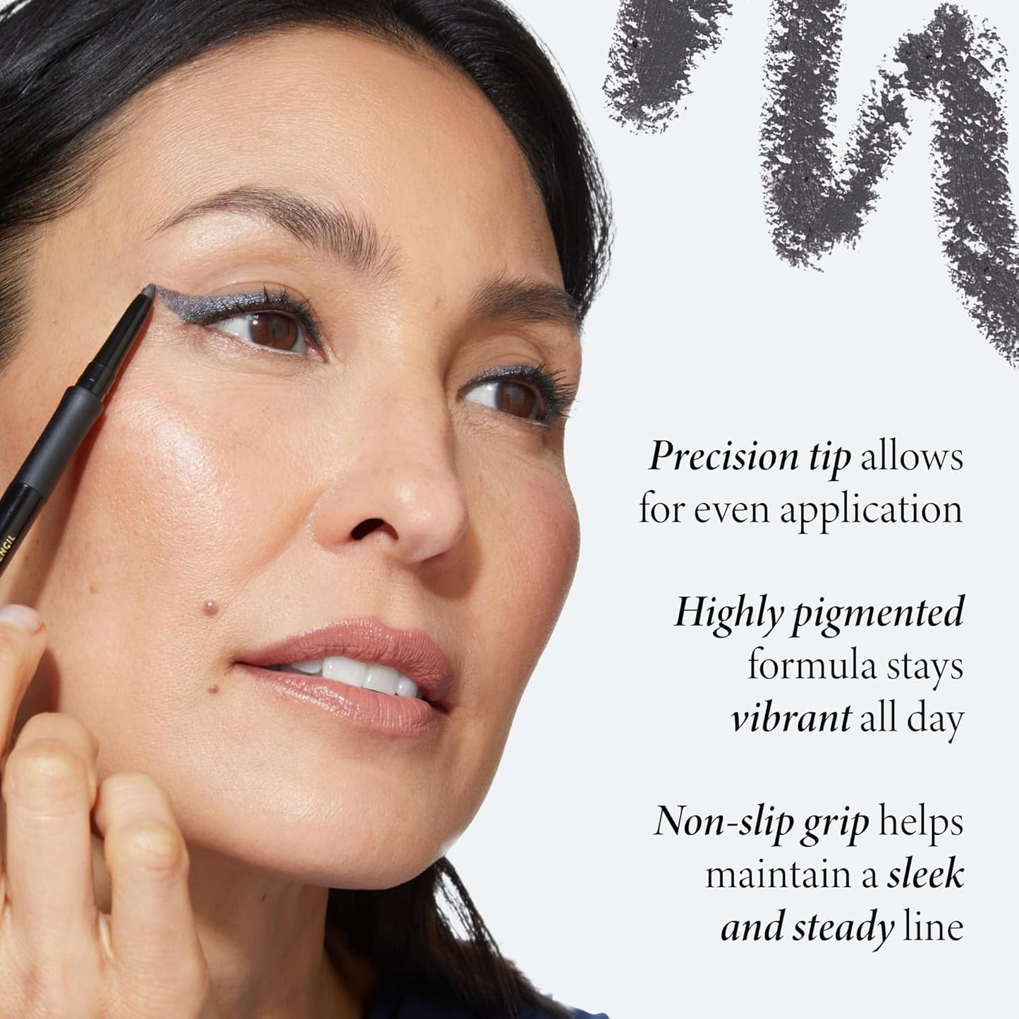 LAURA GELLER NEW YORK INKcredible Gel Eyeliner - Graphite - Waterproof Smudge-proof Eyeliner Pencil - Built in Sharpener