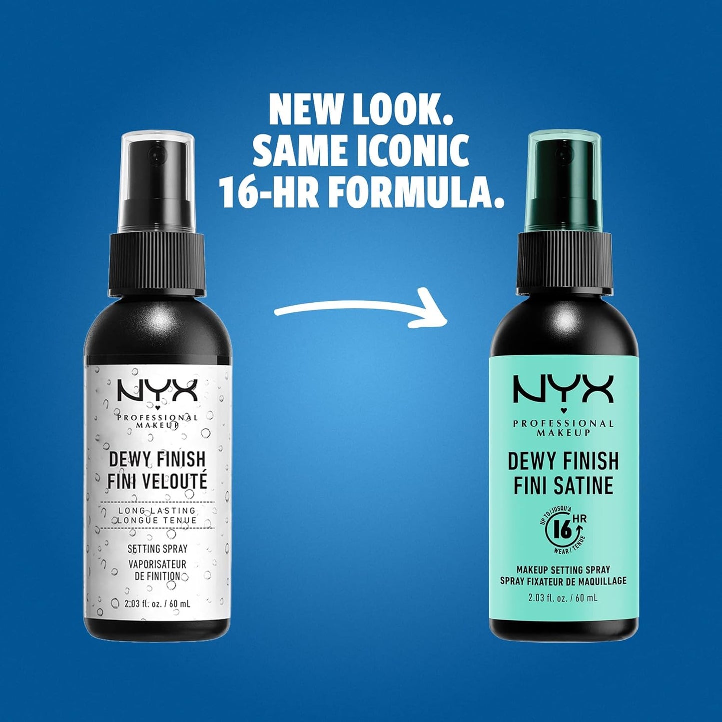NYX PROFESSIONAL MAKEUP Makeup Setting Spray - Dewy Finish, Long-Lasting Vegan Formula (Packaging May Vary) & HD Studio Photogenic Concealer Wand, Medium Coverage - Alabaster