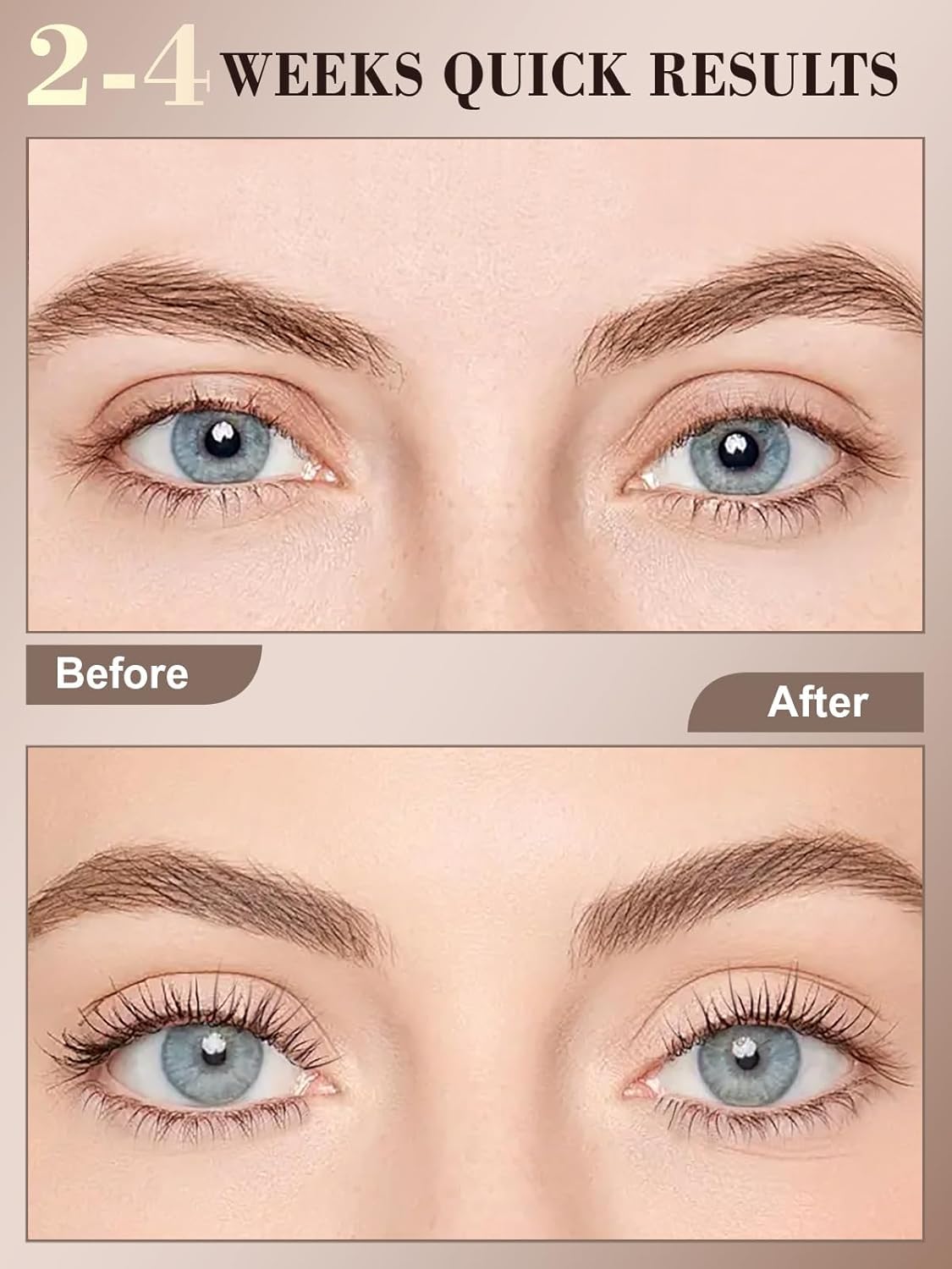 Lash Serum for Eyelash Growth - Natural Lash Enhancing Treatment for Thicker Longer Fuller Looking Eyelashes & Advanced Formula Vegan & Cruelty-Free for Sensitive Eyes, Nightly Use Girls (5ML)