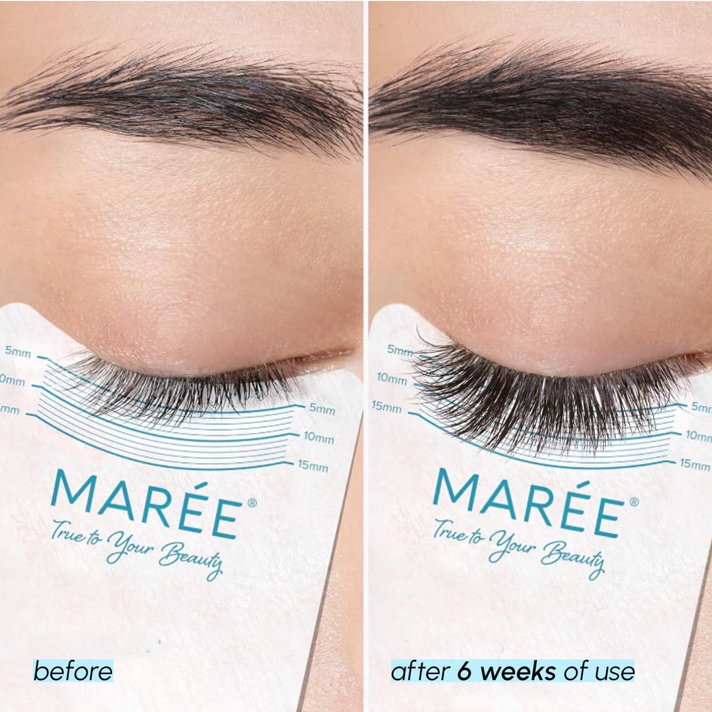 MAREE Eyelash Serum To Grow Lashes & Brows - Eye Lash Serum for Eyelash Growth Without Prostaglandin - Rapid Enhancing Lash Growth Eyebrow Boost Oil - Sérum De Pestañas Suero Para Pestañas Crecimiento