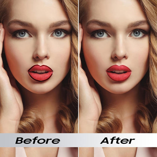 Peel Off Lip Liner Stain - Non-Stick Cup Lip Comfortable Vivid Color Peel Lip Stain Transfer-Proof & Long - Wear, Create Beauty & Charming Lip Makeup For All Skin Types with All-Day (#05 Mauve)