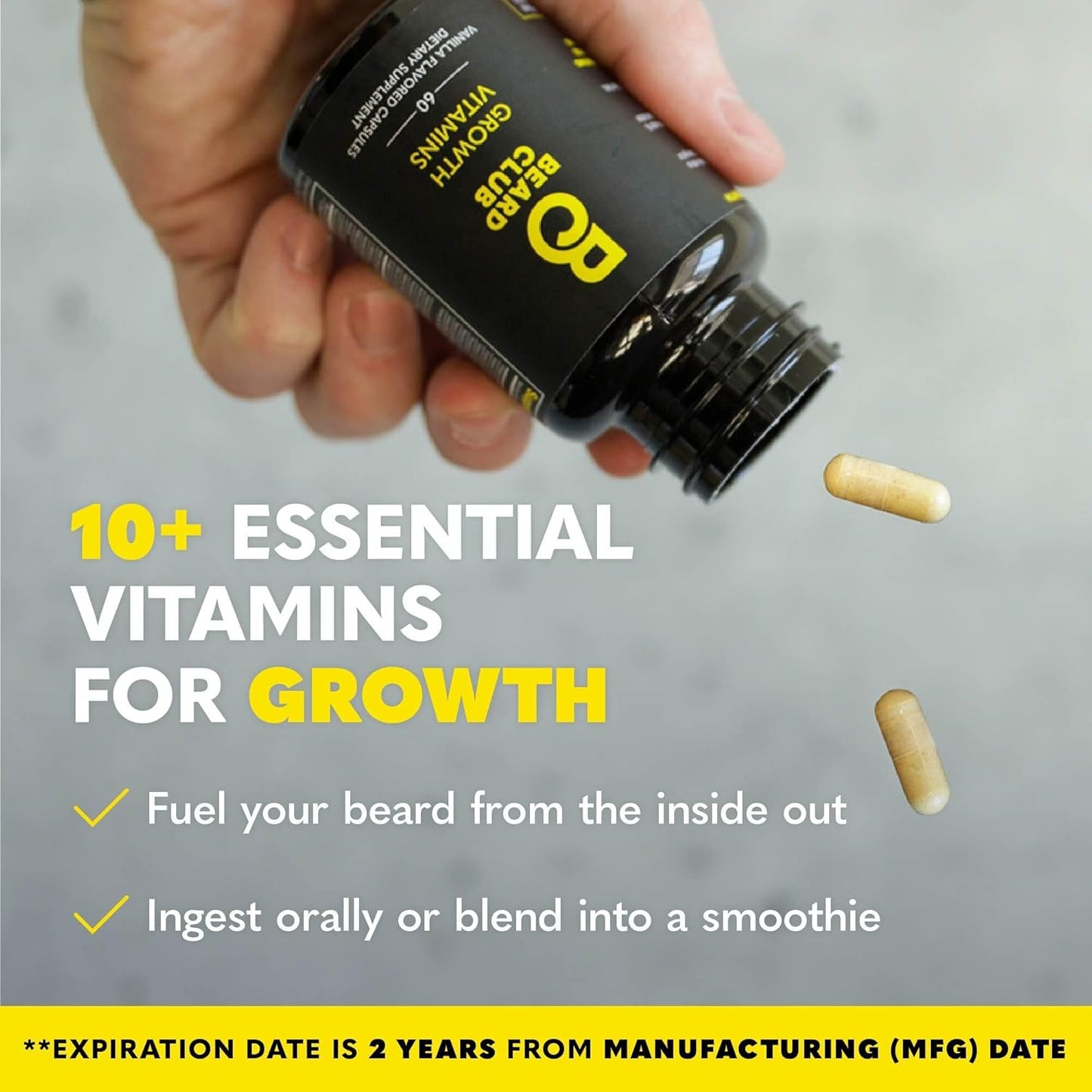 Beard Club Premium Beard Growth Kit - Growth Oil, Vitamins, Vitamin Spray & Boar Bristle Brush - Gift Set