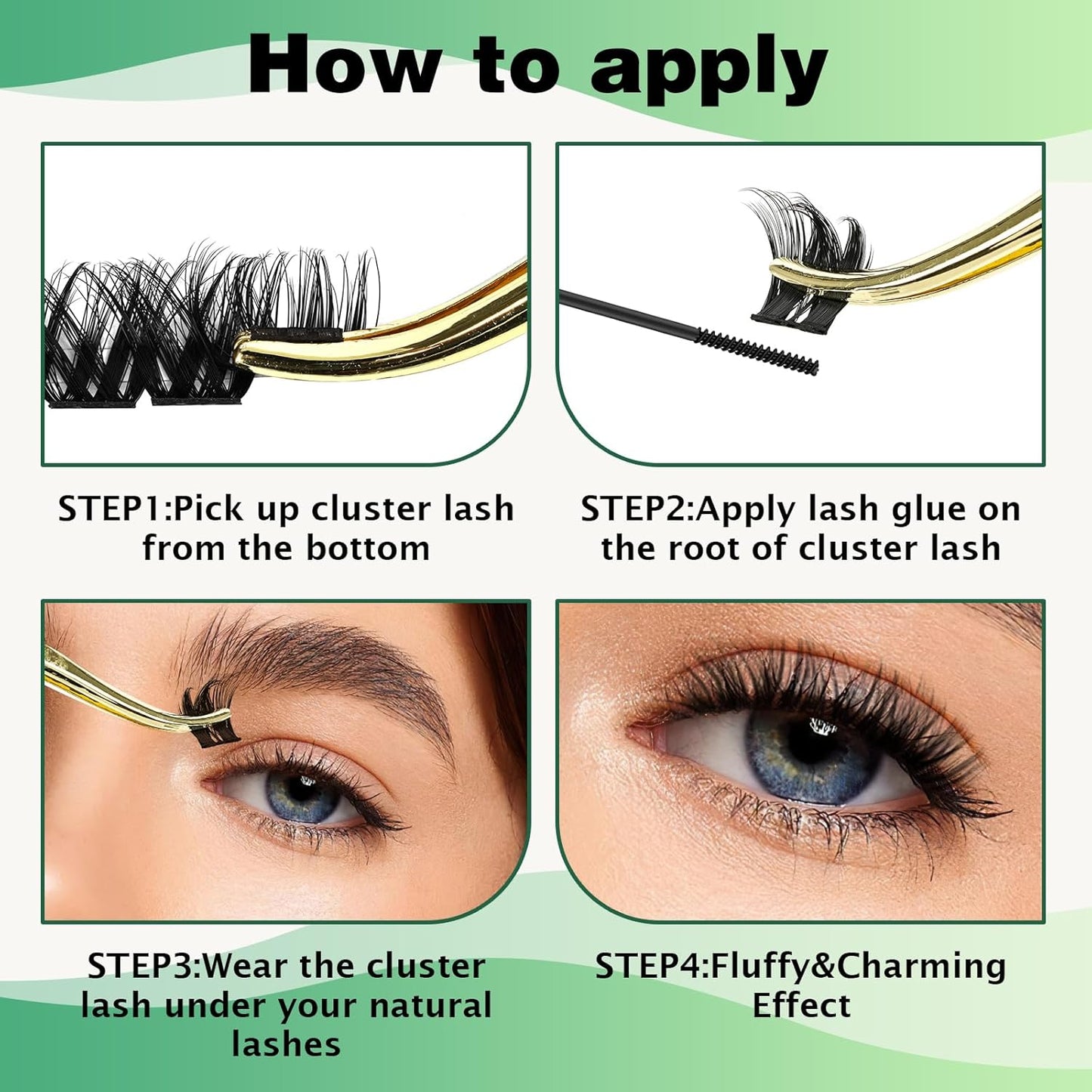 Lash Clusters,96 Pcs Cluster Lashes Y07 D Curl 8-18MIX DIY Lash Extensions Eyelash Clusters,KEYYOU Volume Wispy Individual Lashes Soft&Comfortable Easy DIY at Home(Y07,D-8-18MIX)