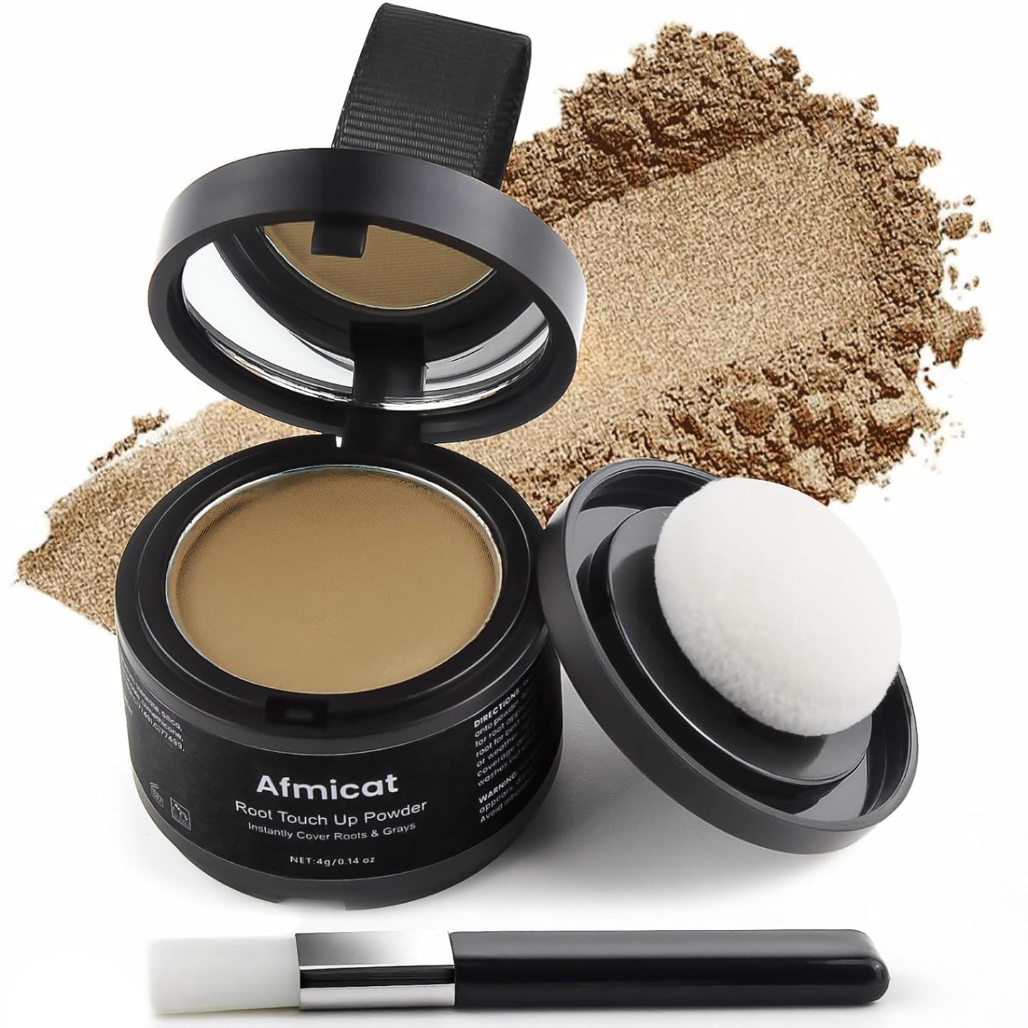 Instant Hairline Powder, Root Touch Up Hair Color for Gray Coverage and Thinning Hair, Root Cover Up Conceals Hair Loss & Bald Spots, Natural and Non-Greasy Hair Color for Women & Men, Blonde