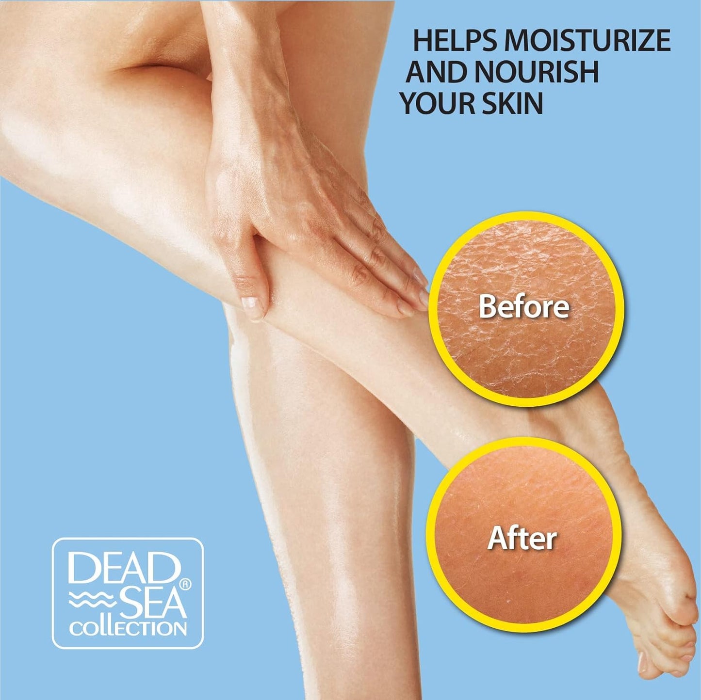 Dead Sea Collection Body Oil for Dry Skin - Collagen & Vitamin E - Moisturizing & Nourishing, Anti-Aging & Skin Elasticity Support for Face Pack of 2 (4 Fl. Oz Each)