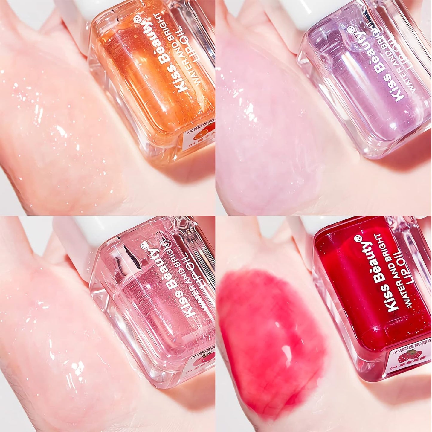 Plumping Lip Oil,Lip Gloss Hydrating Tinted Lip Balm Lip Care Transparent Toot Lip Oil Tinted Lip Glow Oil Long Lasting Nourishing Non-sticky Repairing Lightening Lip Lines Shine Primer Lip Tint（Grape)