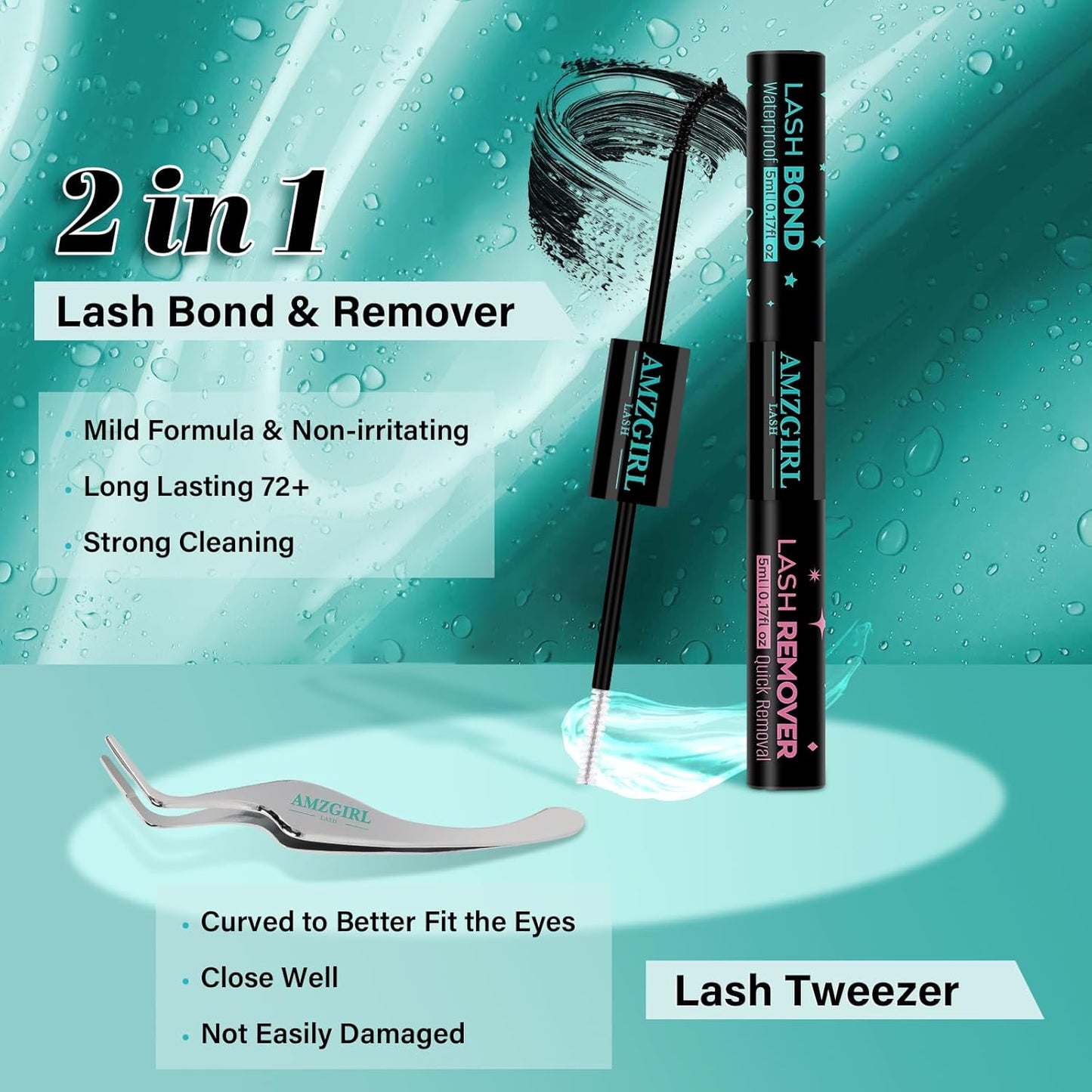 Lash Clusters Kit 200pcs, Eyelash Extension Kit 80D D Curl Diy Cluster Eyelashes Extensions Lash Bond and Remover Waterproof Lash Applicator Tools for 9-16mm Mix Lashes Individual Lash Kit