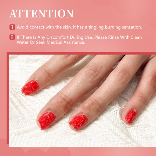 JODSONE Gel Nail Polish Remover 2Pcs Gel Nail Polish Remover 3-5 Minutes Gel Remover Quick