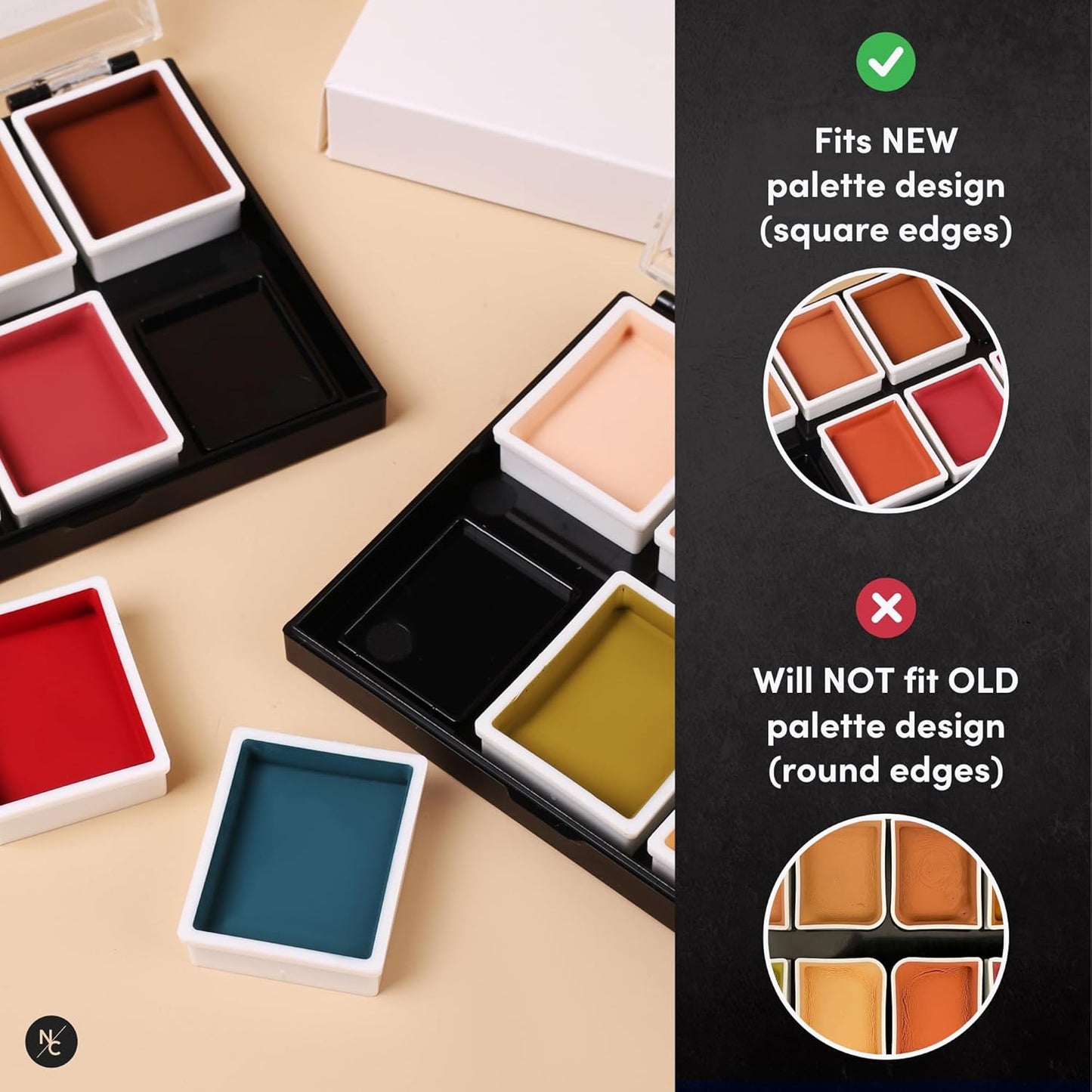 Alcohol Palette Refill Pans - FX Colors - Prime Mauve